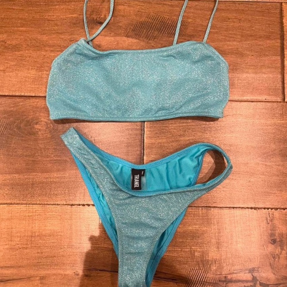 Blue Triangl Bikini